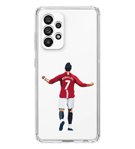 Samsung Galaxy A33 Uyumlu Cristiano Ronaldo Tasarımlı Şeffaf Telefon Kılıfı