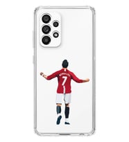 Samsung Galaxy A33 Uyumlu Cristiano Ronaldo Tasarımlı Şeffaf Telefon Kılıfı