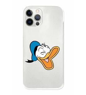 Apple iPhone 12 Pro Max Uyumlu Kamera Korumalı Tıpalı Kapak Donald Duck TasarımlıŞeffaf Kılıf