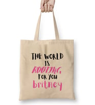 THE WORLD IS ROOTING FOR YOU Britney Bez Çanta Uzun Saplı