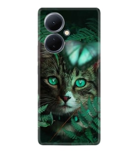 Vivo V29 Lite Kılıf Desenli Silikon Blue Butterflys 1350