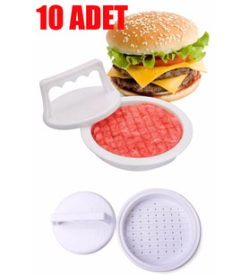 Pazariz Hamburger Press Ve Köfte Kalıbı 10 Adet Hamburger Yapma Apara