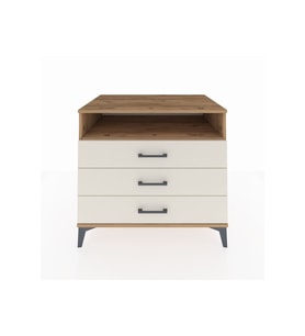 Kronos Şifonyer Tek Raflı 3 Çekmeceli 88x59x80 Çam-Aytaşı
