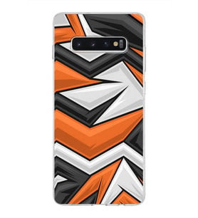 Samsung Galaxy S10 Plus Kapak  Grafiti Tasarımlı Şeffaf Silikon Kılıf