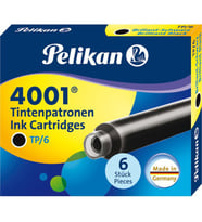 Pelikan Dolma Kalem Yedek Kartuşu 6'Lı 4001 Siyah