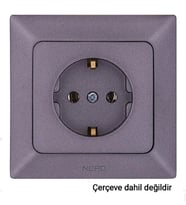 NE-AD Aras Topraklı Priz - Füme