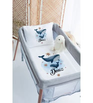 %100 Delux Pamuk Isme Özel 70x120 Park Yatak Nevresim Takımı
