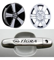 Tigra Kapı Kolu Jant Sticker (10 Adet) Etiket Yapıştırma Z182