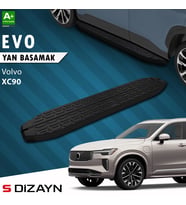 S-Dizayn Volvo XC90 Makyajlı Benzinli Evo Siyah Yan Basamak 203 Cm 2024 Üzeri A+ Kalite