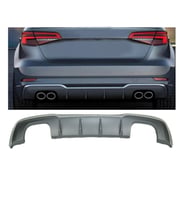 audi a3 hb (2016-2019) uyumlu plastik tayvan s3 difüzör