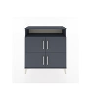 Arges Şifonyer 4 Raflı 4 Kapaklı 88x30x96 Antrasit-Antrasit