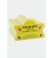 Kaplan Gözü & Aslan Burç Bileklik Kartı (Sarı)