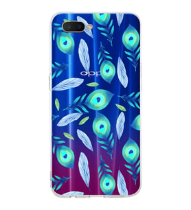PrintiFy Oppo RX17 Neo  ile Uyumlu 1mm Slim Fit Nazar Boncuğu 3 Baskılı Şeffaf  Kılıf