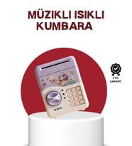 Atm Tasarımlı Şifreli Işıklı Çocuk Kumbarası Mor