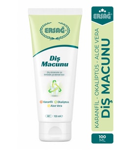 ERSAĞ Karanfil Okaliptüs Aloe Vera Özlü Diş Macunu 100 ML