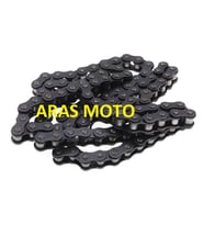BAJAJ PULSAR NS 150-NS 160-AS150 TEKER ZİNCİRİ 136 BAKLA 4*28 ORİNGSİZ DÜZ A KALİTE TAYVAN-ARASMOTO (Siyah)