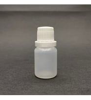 10 cc Plastik Şişe  - Kilitli Kapaklı - Natürel - 10 ml  Plastik Şişesi x 10 adet (Beyaz)