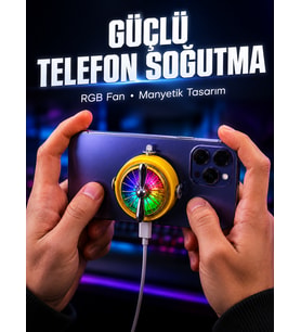 Mobil Oyuncular İçin RGB Işıklı Telefon Soğutucu