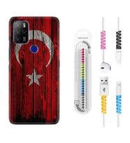 Omix X300 X500 X400 X600 X700 Kılıf Kablo Koruma Spiral Silikon Şanlı Türk Bayrağı 2 1317