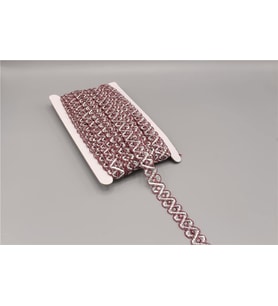 4405-Pullu Şerit - 20 mt Bordo