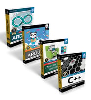 KODLAB YAYIN PROJELER İLE ARDUİNO EĞİTİM SETİ (Siyah - Beyaz)