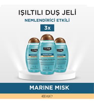 Deep Fresh Duş Jeli Scrub Mavi Kapaklı 3 x 400 ml