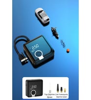 Mini Şarjlı Araba Hava Kompresörü Oto 150PSI Dijital Led Panel Taşınabilir Lastik Şişirme Pompası