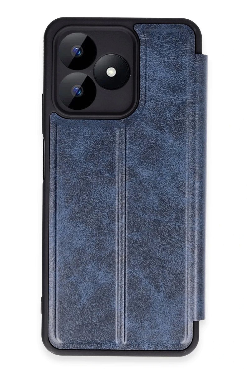 Newface Realme Note 50 4G Kılıf Flip Cover - Lacivert