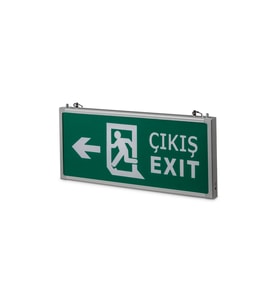 3 Watt Çift Yönli Ledli Exıt Çıkış Armatürü