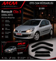 Renault Clio 3 (2006-2011) 4'lü Mugen Cam Rüzgarlığı