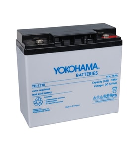 Ayt Yokohama 12 Volt 18 Amper Akü YH-121.8 181x76x167 mm Taze Yeni Tarihli Akü