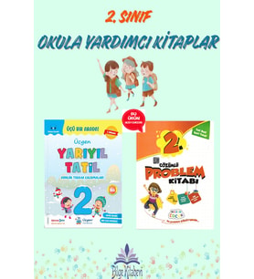 Üçgen 2.Sınıf Yarıyıl Tatil Kitabı (1.Dönem Konularını Kapsar)- Çözümlü Problem Kitabı Hediyeli
