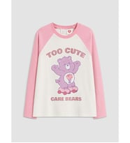 LCW Kids Ekru Care Bears Baskılı Kız Çocuk Tişört