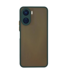 Vivo Y16 Kılıf Montreal Silikon Kapak - Yeşil