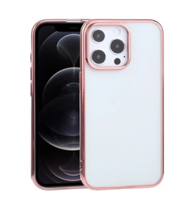 iPhone 13 Pro 6.1inç Lazer Kaplama Renkli Kenar Şeffaf Kılıf-(5775) - HPSBYI4106-2879