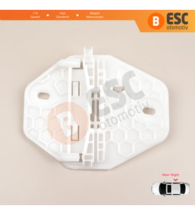Renault Clio MK2 BB CB Thalia MK1 LB Symbol MK1 7700434304 İçin Arka Sağ Cam Kriko Plastiği