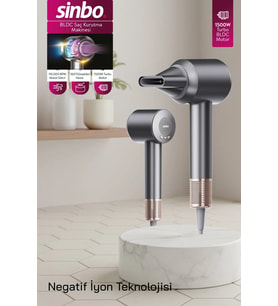 Sinbo SHD-1739 BLDC Saç Kurutma Makinesi Gri