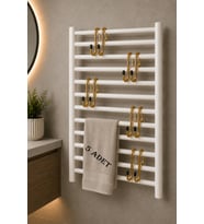 5'li Havlupan Askısı Delmeden Takılan Banyo Havlu Askılığı 10x5 cm