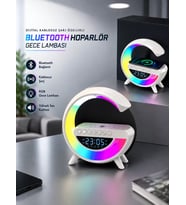 Northcity 15W Kablosuz Bluetooth Hoparlör ve LED Gece Lambası - Hızlı Şarj ve 10 Saat Pil Ömrü