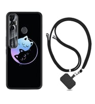 Tecno Spark 6 6 Go 8C 8 Pro 7 7 Pro Kılıf Boyun Askılı Silikon Love Cats 1604