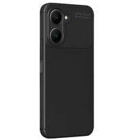 Newface Vivo Y18 Kılıf Auto Focus Karbon Kapak - Siyah