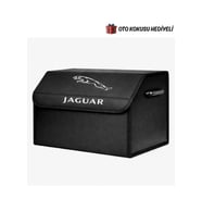 Jaguar Marka Logolu Oto Bagaj Organizer Çanta Oto Bagaj Çantası 2 Bölmeli Suni Deri