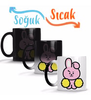 BT21 Cooky Bts Sihirli Kupa Bardak Porselen