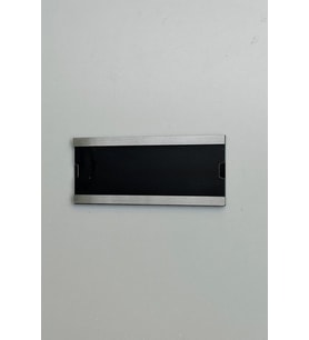 Metal Görünümlü Ofis Okul İşletme Kapı İsimliği Pratik Değiştirilebilir Kendinden Yapışkanlı (Gümüş)