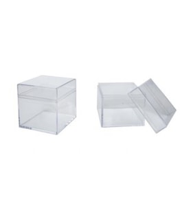 20 Adet Kutu kare şeffaf 5x5cm p1-