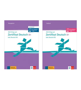 Mit Erfolg zum Zertifikat Deutsch B1 (telc Deutsch B1) Übungsbuch + Testbuch mit Online Audios