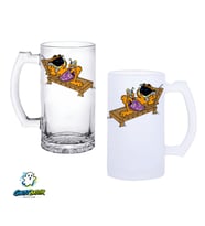 Garfield Kulplu Bira Bardağı Buzlu veya Şeffaf Seçenekli 0292