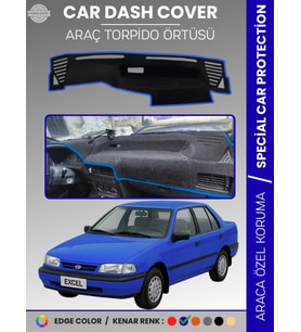 HYUNDAİ EXCEL (1989-1994) Torpido Örtüsü Göğüs Koruma Araca Özel UV Koruma Kolay Montaj