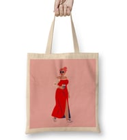 Modern CUTE Woman ART Bez Çanta Uzun Saplı