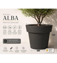 ALBA - BETON GÖRÜNÜMLÜ DEKORATİF SAKSI
